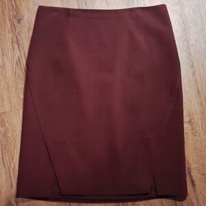 White House Black Market Deep Brown Pencil Skirt